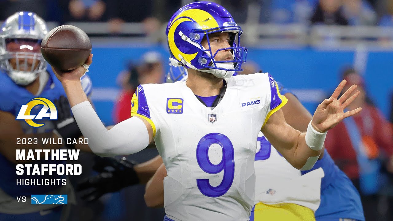 Matthew Stafford's best throws from 377-yard return to Detroit | Super Wild Card Weekend