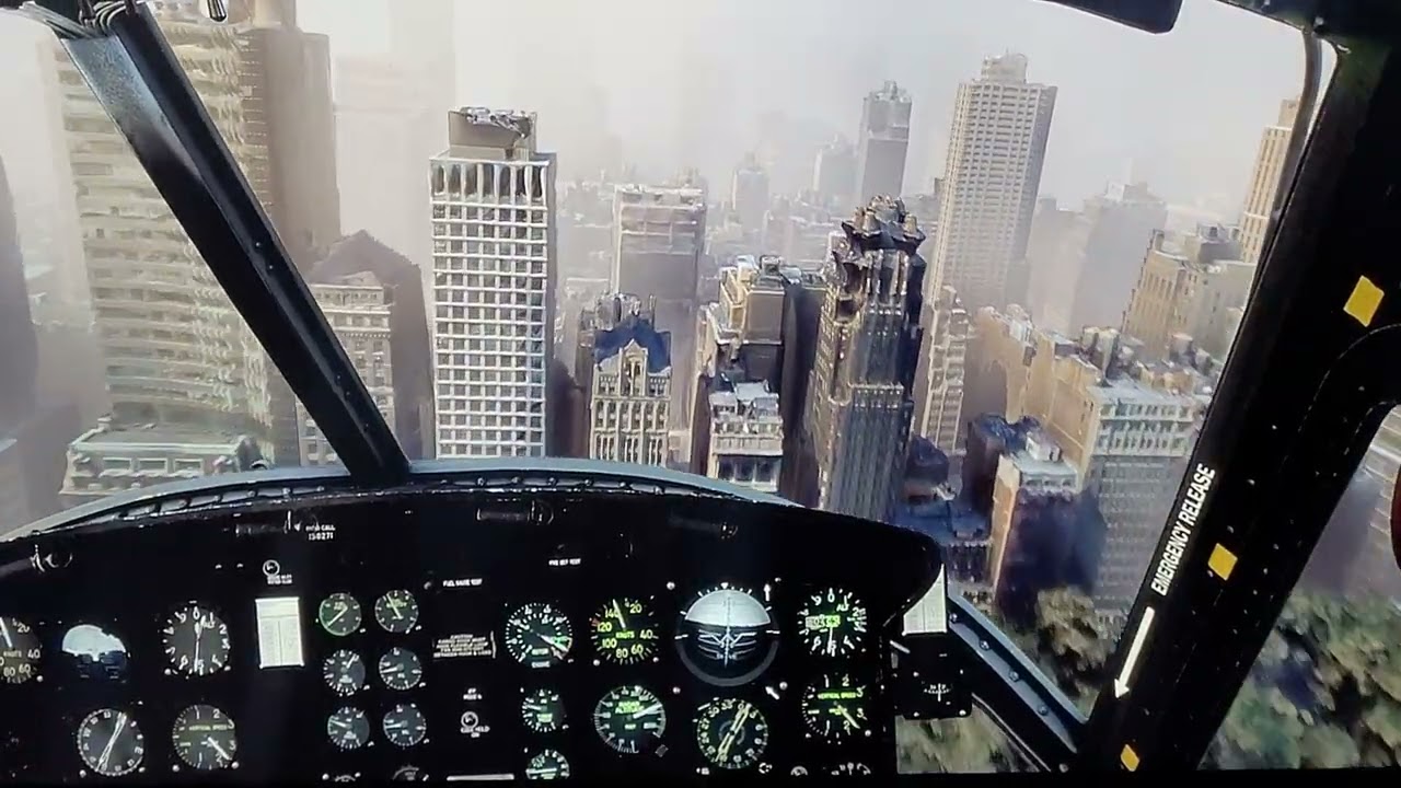 Flight simulator 2024 New-York full ultra graphisme météo capricieuse extrême pilote 