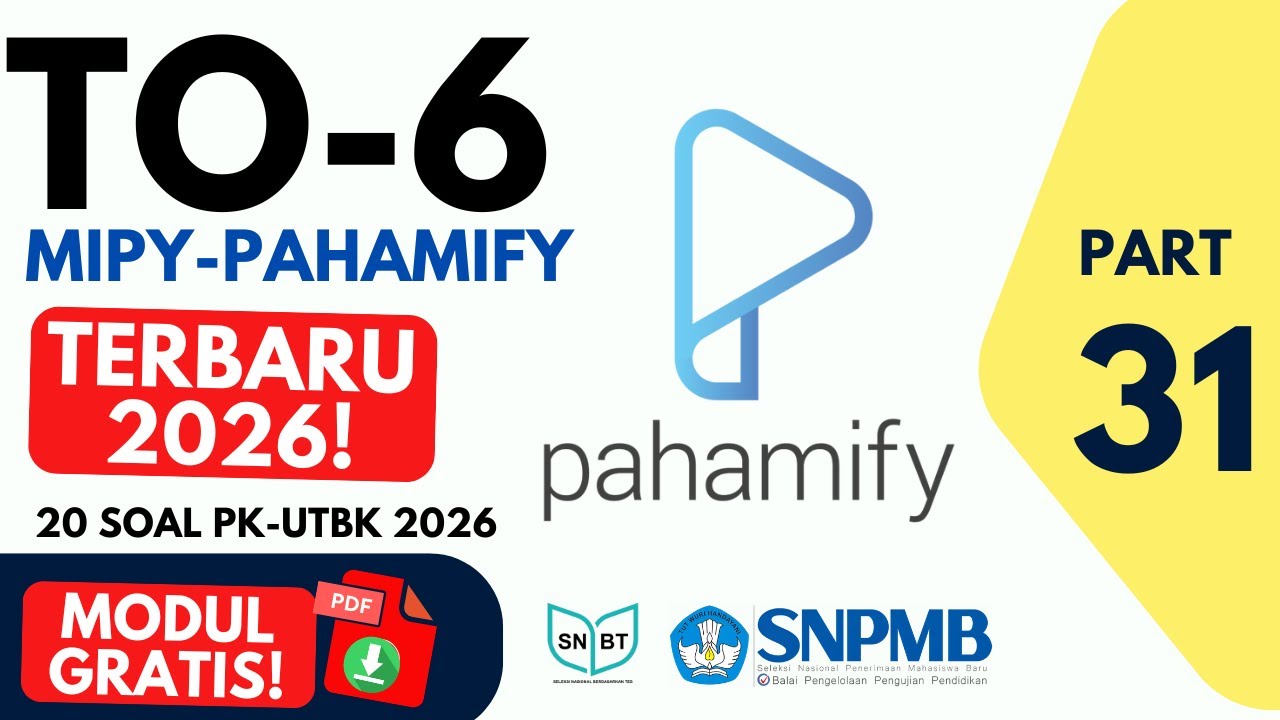 20 Soal TRY OUT PK SNBT 2026 Terbaru (PART 31) | Pengetahuan Kuantitatif + Pembahasan Lengkap
