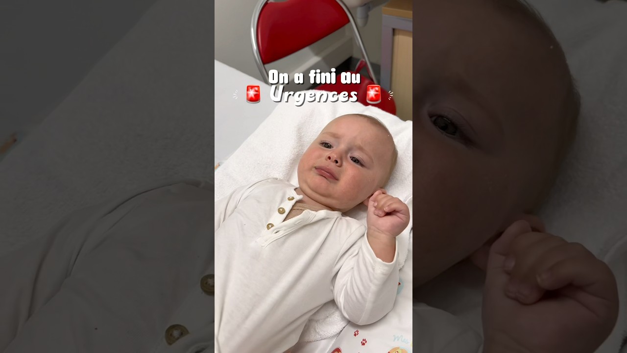 Th&eacute;lyo a fini aux urgences..🚨 ￼ #jeunemaman #bebe #urgence #malade #maman #jeuneparent