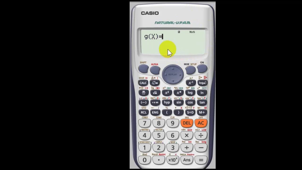 Calculatrice Casio  Théorème des valeurs intermédiaires