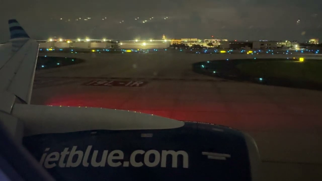 Airbus A220 Taxi & Takeoff Tampa Bay to Boston N3196J B6392 4K iPhone Video