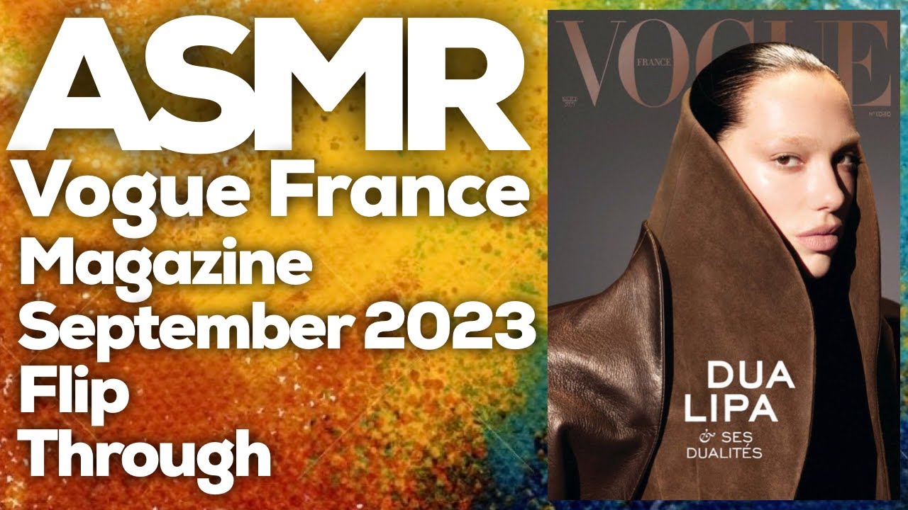 ASMR Vogue france magazine September 2023, No 1040 flip through, StevenAntonyASMR