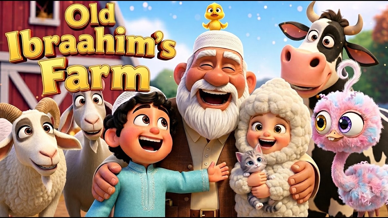 Old Ibrahim Had A Farm (NEW VERSION) | Old MacDonald Islamic Version | muslim kids Nursery Rhymes