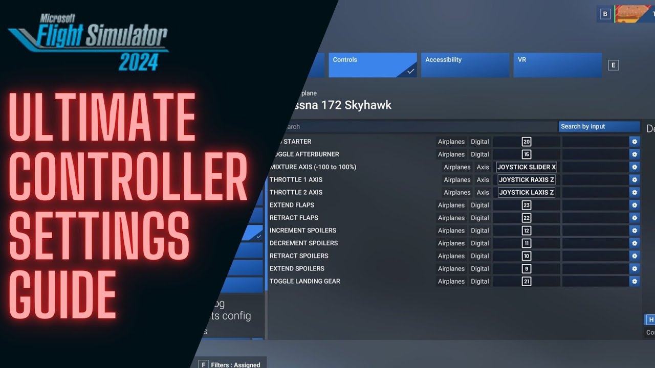 Microsoft Flight Simulator 2024 — ПОЛНОЕ РУКОВОДСТВО ПО НАСТРОЙКАМ УПРАВЛЕНИЯ — ПОДРОБНОЕ РУКОВОД...