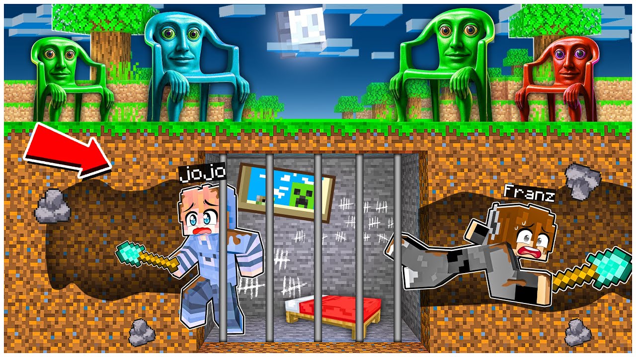 FRANZ & JOJO KABUR DARI PENJARA ANOMALI JAHAT DI MINECRAFT❗❗
