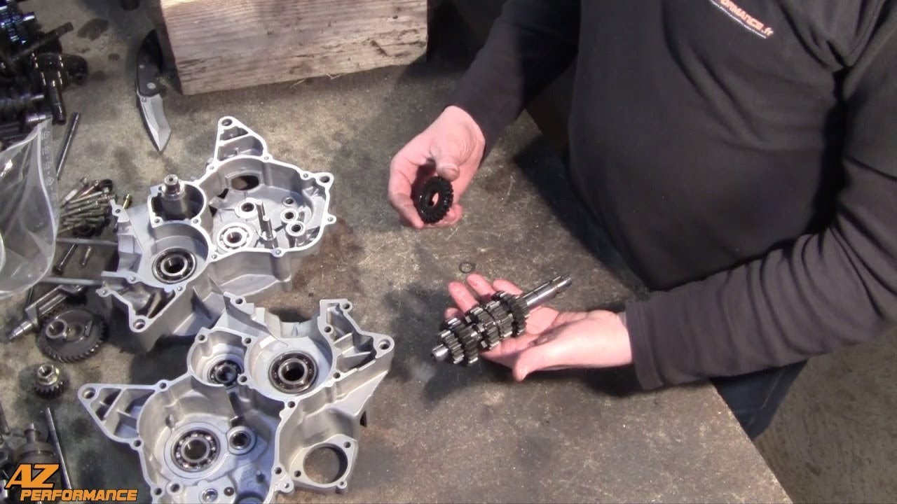 Tuto d’installation d’un pignon de 6ème long sur une boite de vitesse de moto 50cc