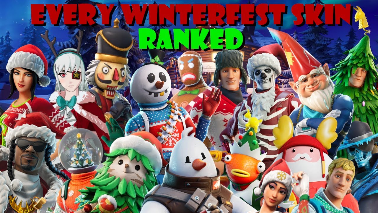 Все скины Зимнего фестиваля в Fortnite (РЕЙТИНГ) (2024)