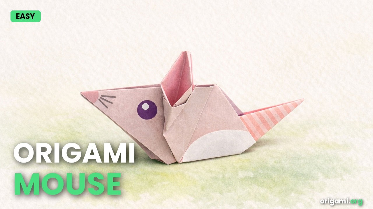 Easy Origami Mouse | Step by Step Tutorial for Beginners