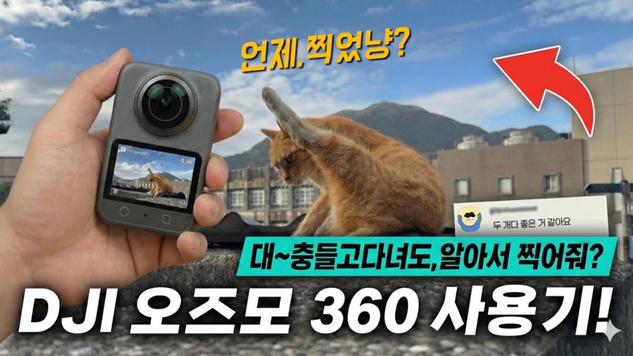 유튜버들이 조용히 갈아탄 360카메라… 대만 여행에서 써봤습니다 | DJI 오즈모 360