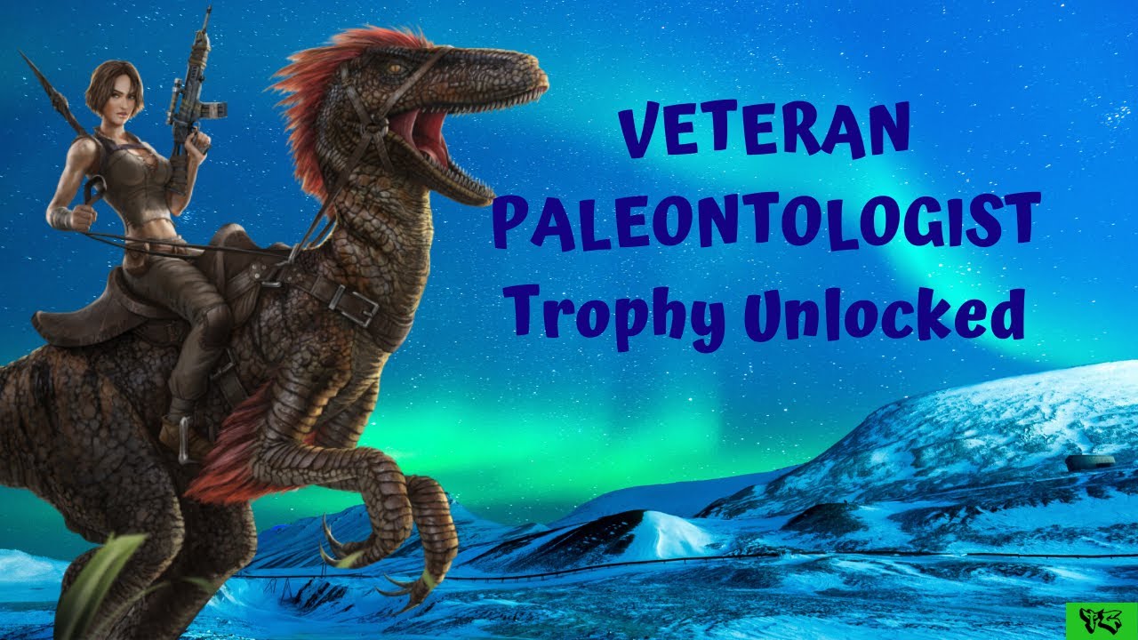 ARK SURVIVAL EVOLVED HOW TO UNLOCK VETERAN PALEONTOLOGIST TROPHY (Ark tutorial)