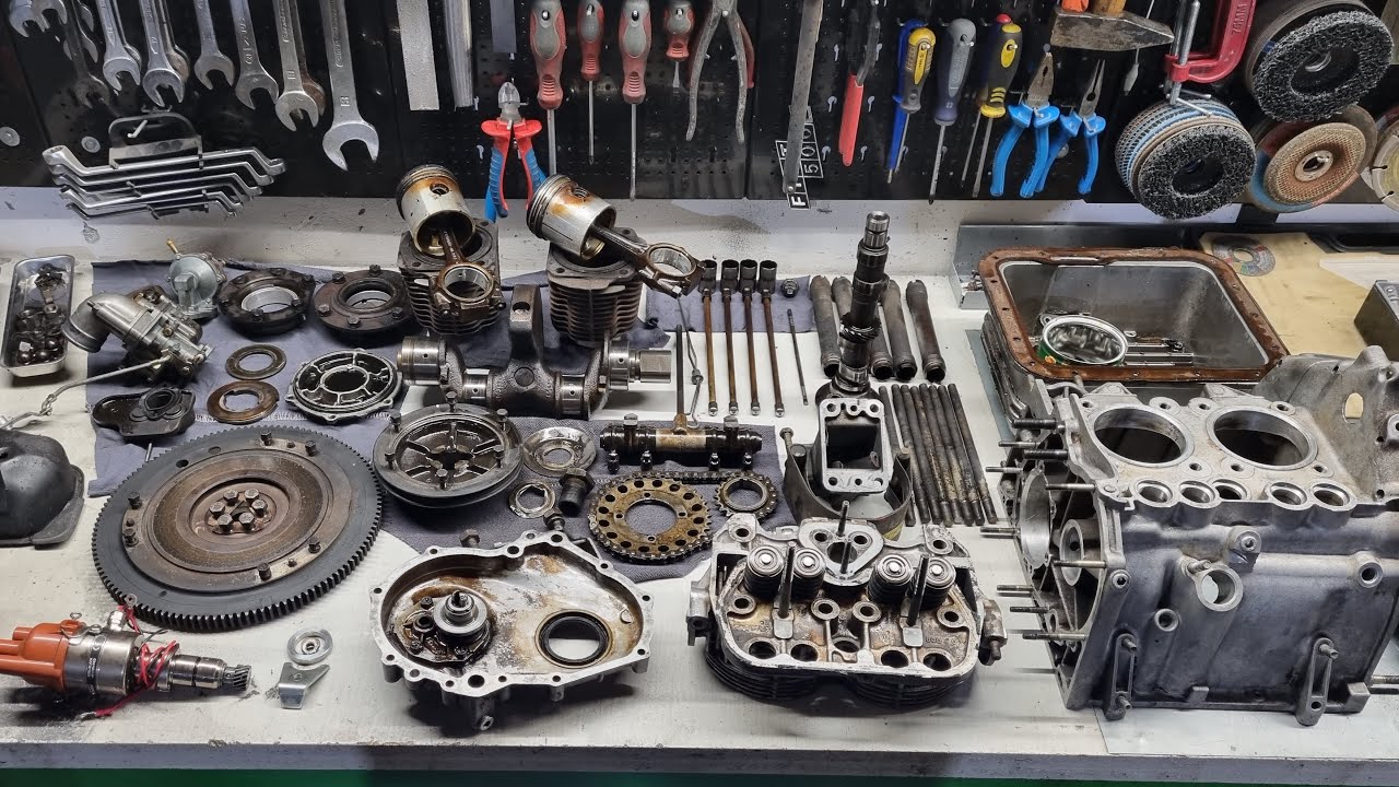Fiat Classic 500 126 - Engine disassembly