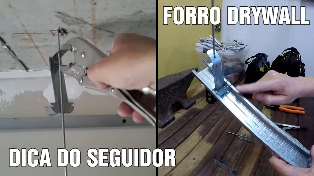 FORRO DE DRYWALL ESTRUTURADO NÃO SOFRA COM O REGULADOR