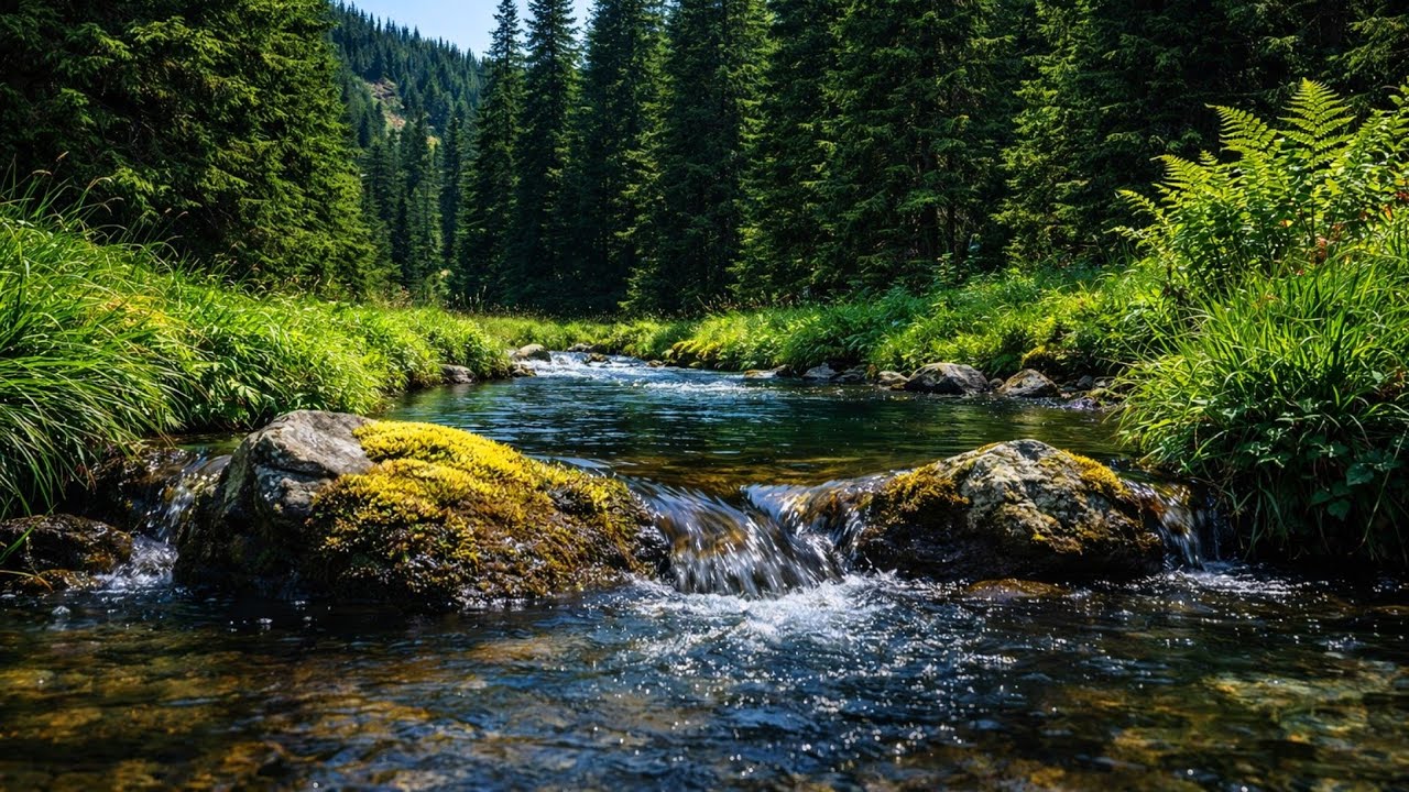 Peaceful River Sounds for Deep Sleep & Stress Relief | 2 Hours of Calm Nature (No Music)
