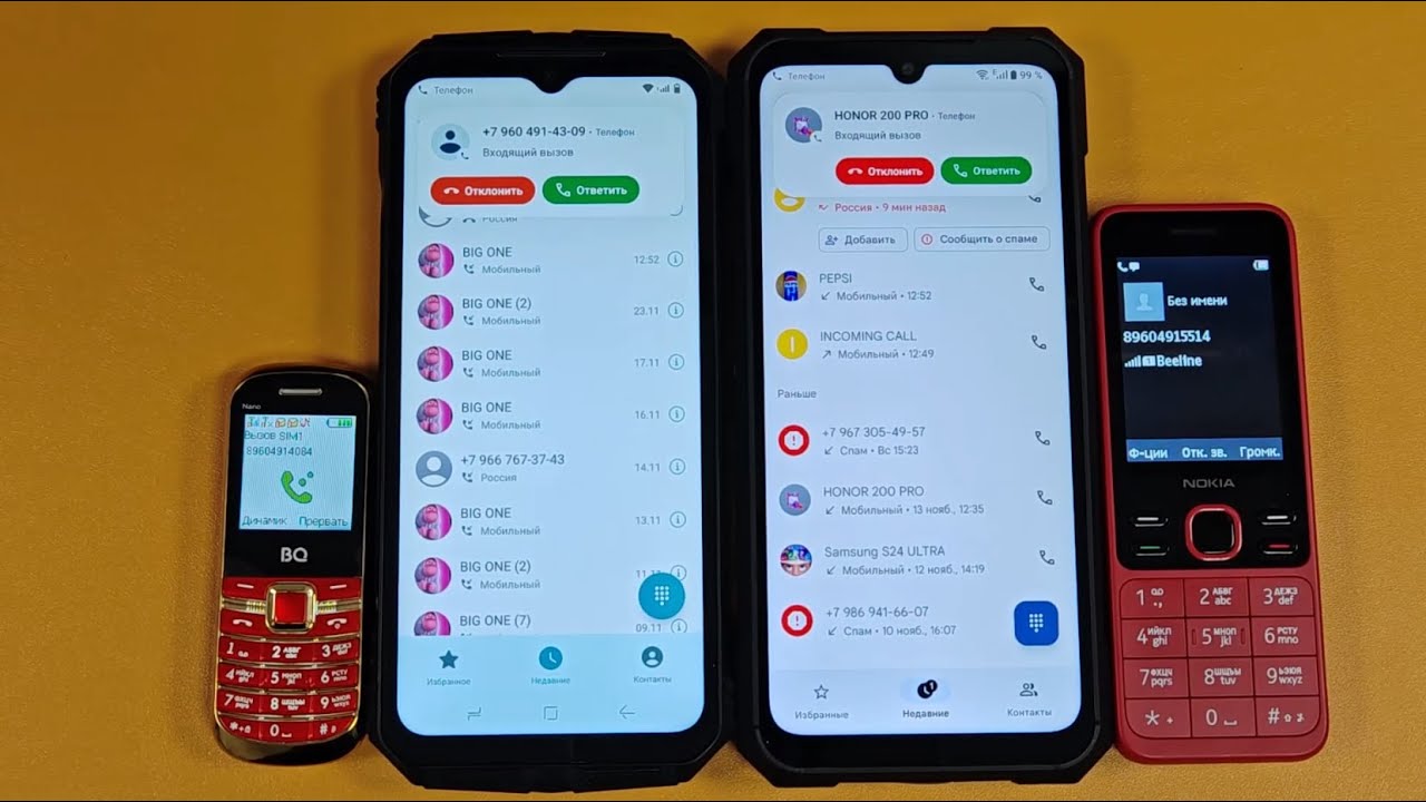 TWO BIG TO SMALL INCOMING CALL DOOGEE S CYBER TO CUBOT KINGKONG X PRO TO NOKIA 150 AT THE SAME TIME