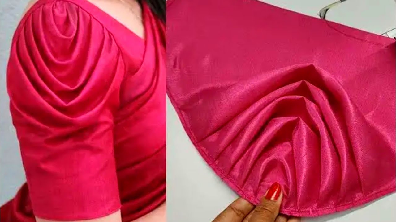 ✅ Soft, Graceful and Modern ❤️ Cowl-style sleeve design | Designer Cowl Sleeve Cutting & Stitching