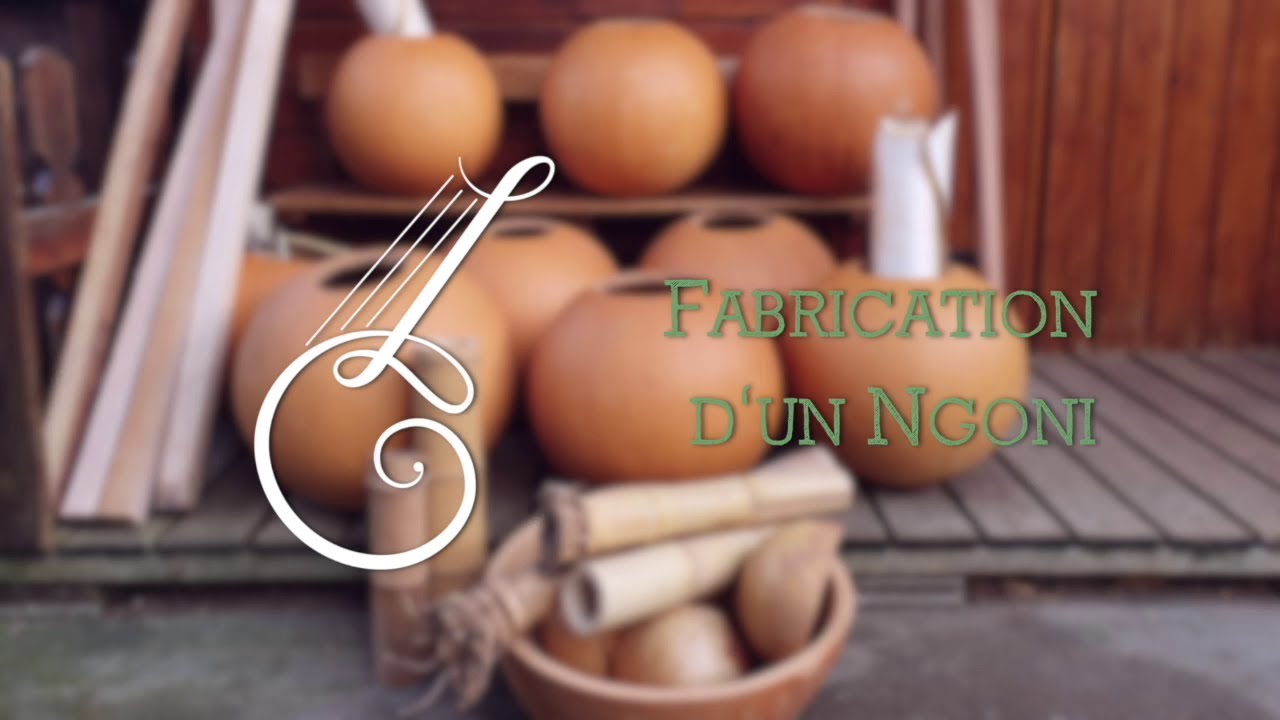 Fabrication d'un ngoni. How to make an african harp.