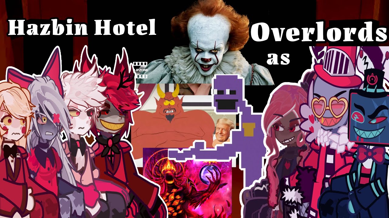 HAZBIN HOTEL react to FANDOMS as OVERLORDS✨ Gacha react TikTok #hazbinhotel2