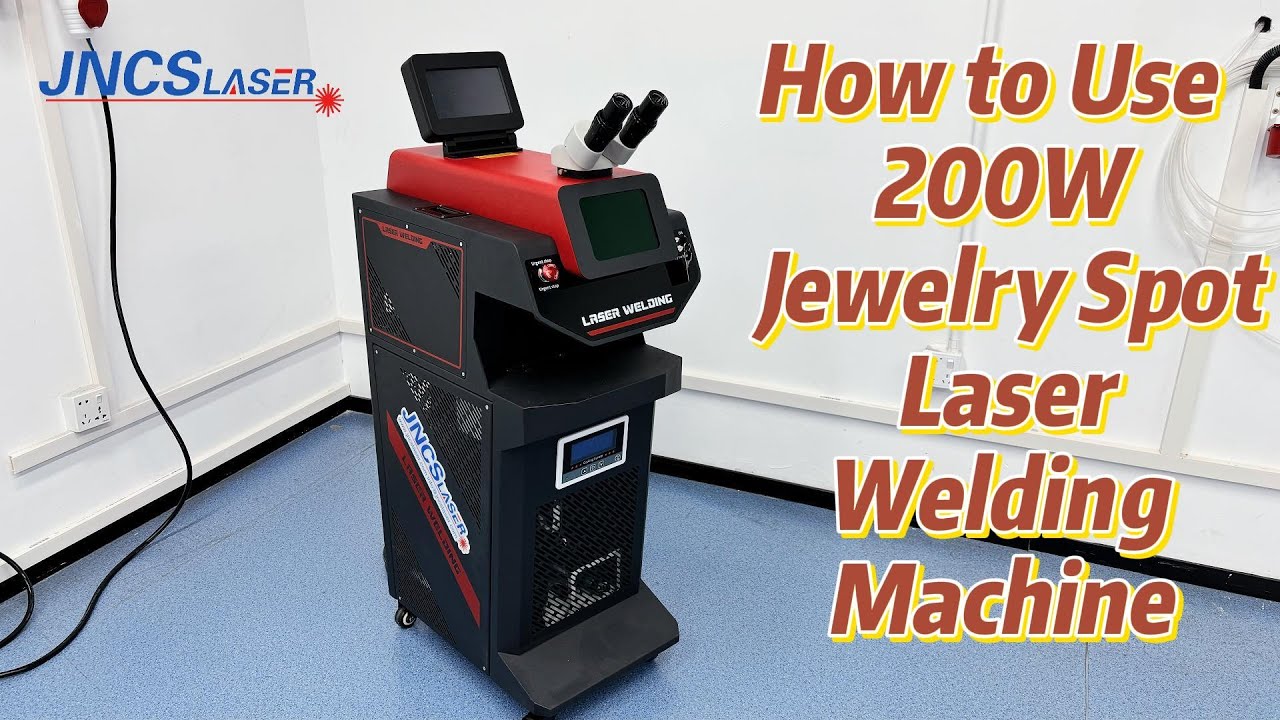 how to use 200w jewelry spot laser welding machine for gold silver decoration repairing