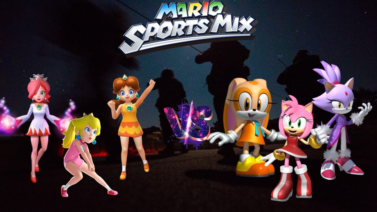 Mario Sports Mix - Dodgeball (3 players, Expert CPU) Exhibition Ep. 1046