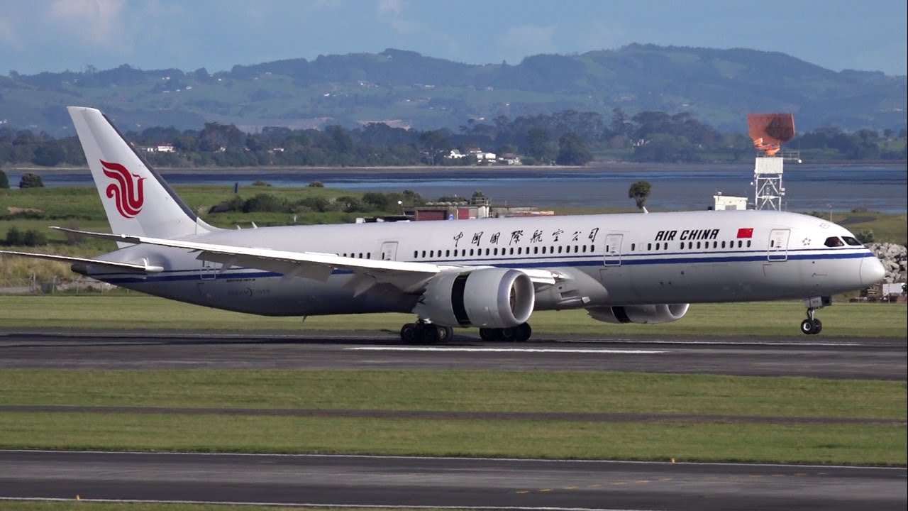 INAUGURAL | Air China 787-9 Landing and Takeoff at Auckland Airport
