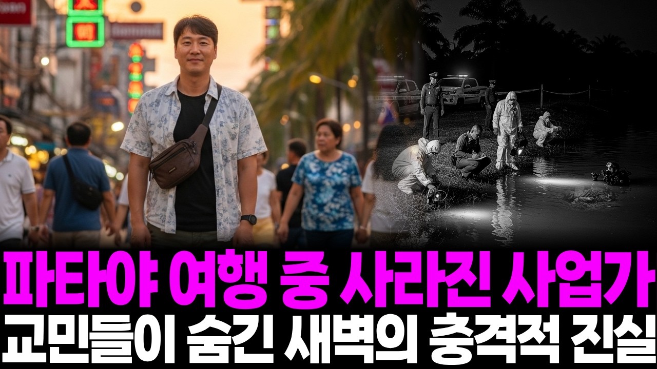 2024년 동남아 파타야 여행 중 사라진 30대 아들, 5개월 뒤 저수지 위 떠오른 드럼통이 밝혀낸 교민들의 충격적 진실