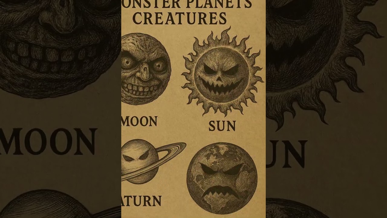 Part 1 MONSTER PLANETS CREATURES 😨 #shorts