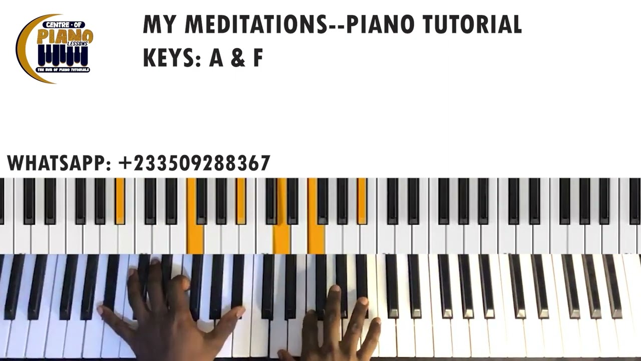 How To Play “My Meditations” || Diana Hamilton— Key F & A
