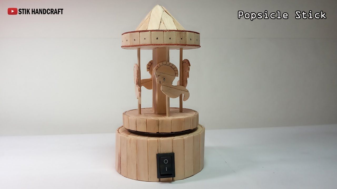 Komidi Putar dari Stik Es Krim | Popsicle Stick