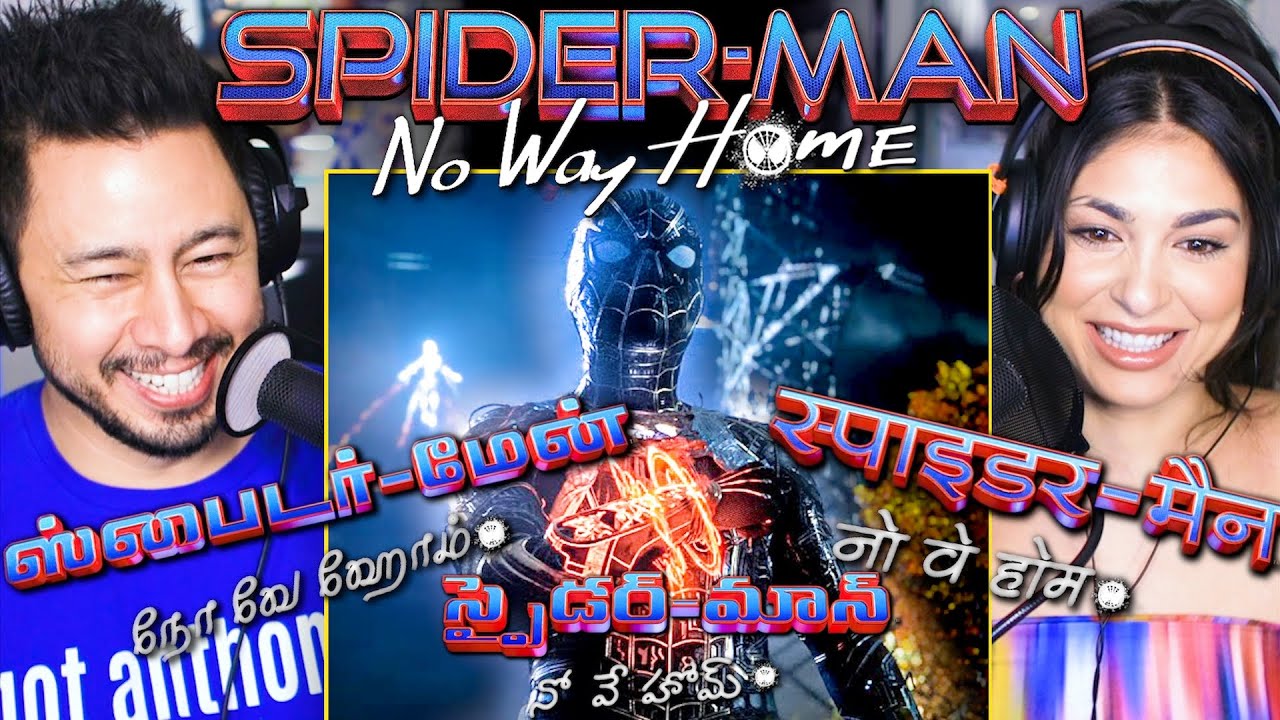 INDIAN SPIDER-MAN NO WAY HOME TRAILERS | Hindi Telugu తెలుగు Tamil தமிழ் | Reaction