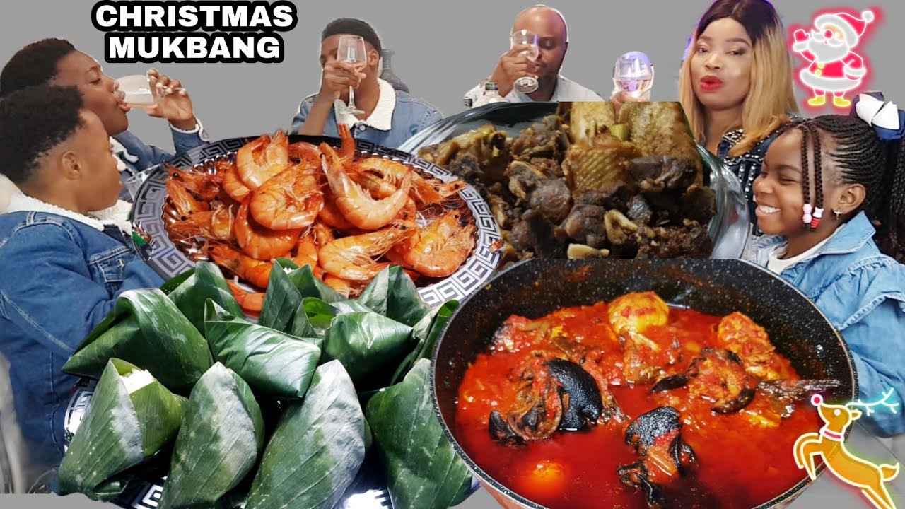 FIRST TIME OF USING SNAIL TO CELEBRATE CHRISTMAS | WHITE RICE WITH RED STEW & TURKEY WINGS & SHRIMP