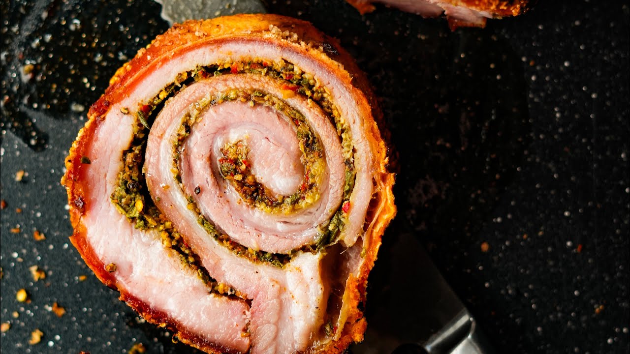 A TRADITIONAL Porchetta!?!! #porchetta #porkbelly #pork