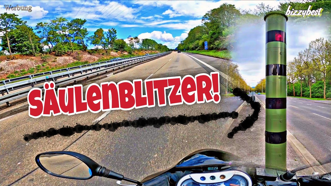 Säulenblitzer! Sieht man den Blitz? Wird man auch von hinten geblitzt? Geblitzt, was tun?