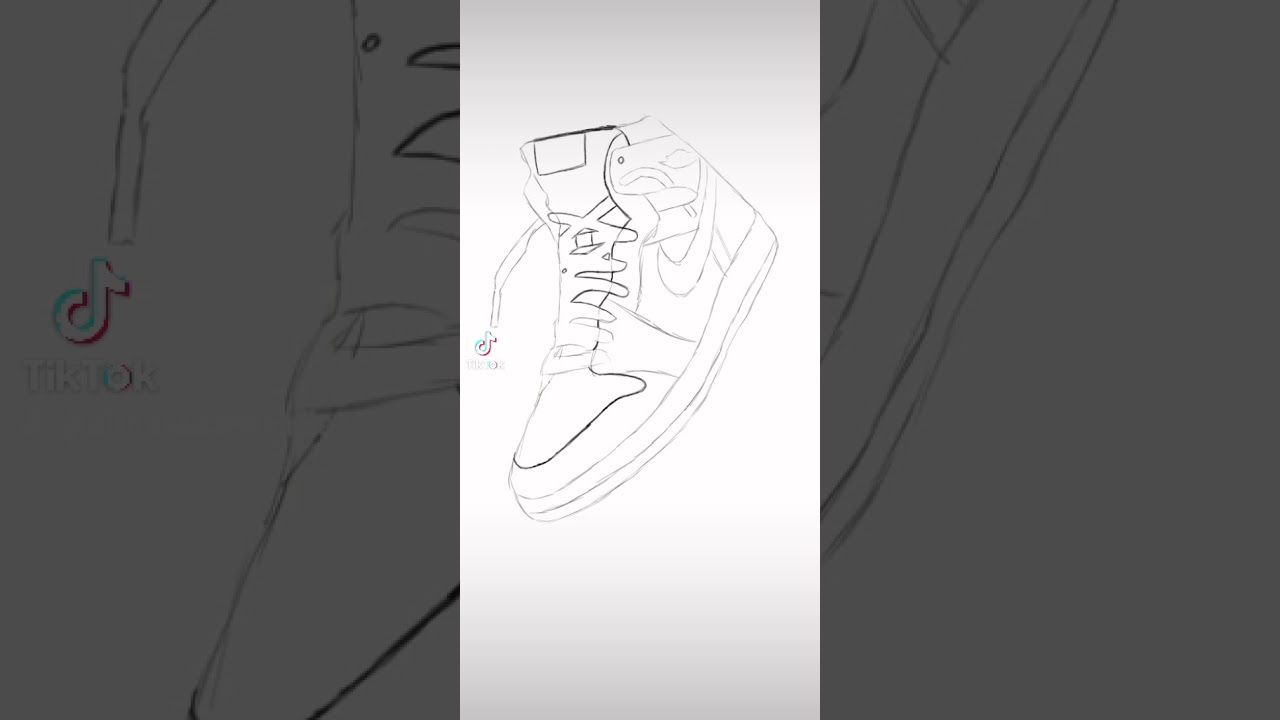Nike Jordan Air Drawing Red Shoes by