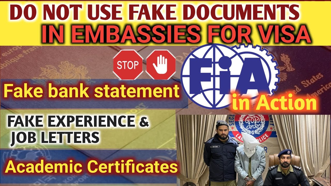Fake documents submitted in embassies | fia in action| embassies in action
