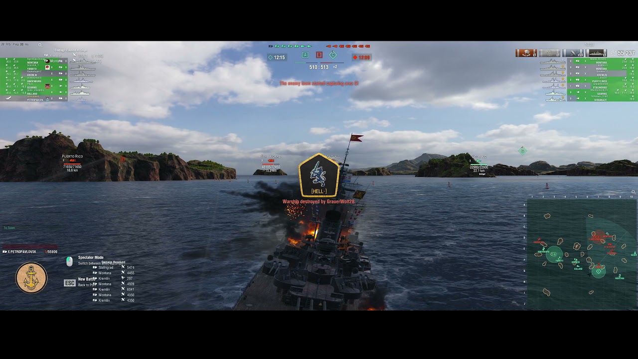 #0263 Let's play   World of Warships Petropavlovsk ranked gewertete Gefechte Tops&Flops Shadow Cloud