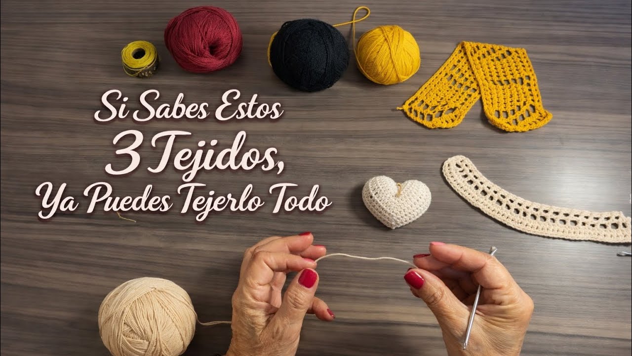 CON ESTOS TEJIDOS, PUEDES EMPEZAR A CREAR TODO
