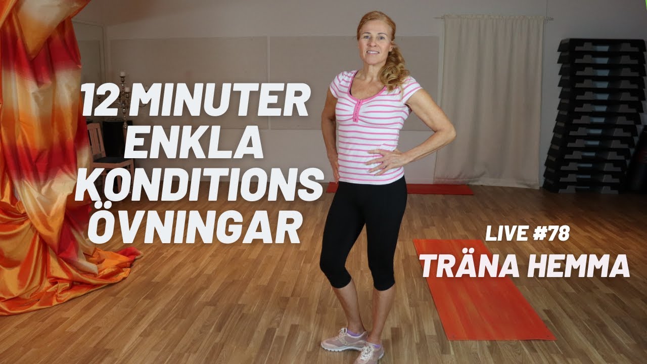 Träna kondition med 12 enkla övningar hemma inomhus/ Inga redskap Microvanor- vanor som består