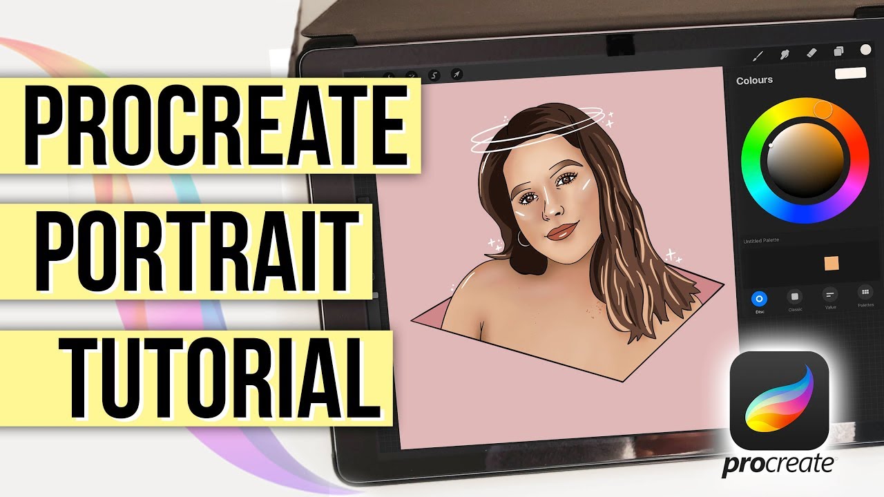 How To Draw Portraits Using PROCREATE 🎨Step By Step Tutorial