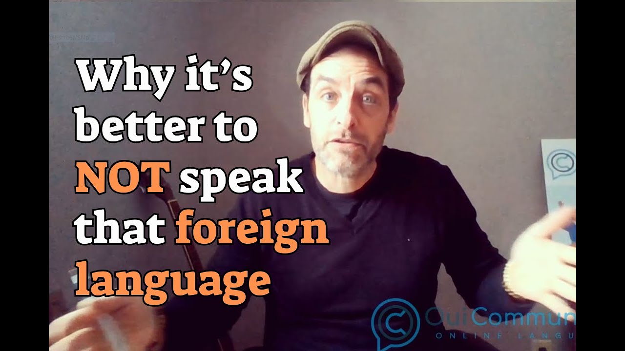 The most counterproductive advice in language learning: 