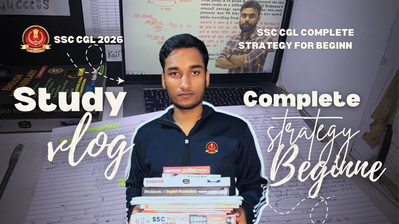 Complete Strategy for Beginners 🔥 | SSC CGL 2026 Preparation Guide | @vlogwithkaifyyyy #ssc
