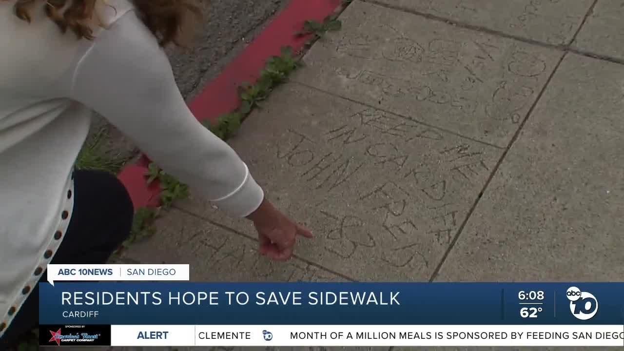 Community rallies to save sidewalk in Cardiff