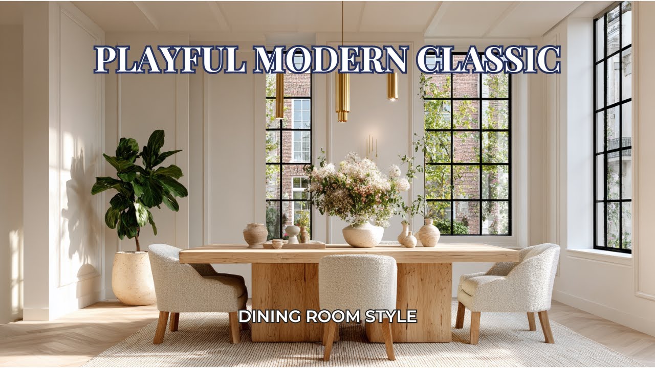 Joanna Gaines Modern Classic Dining Room Tour | Understated Luxury & Timeless Appeal