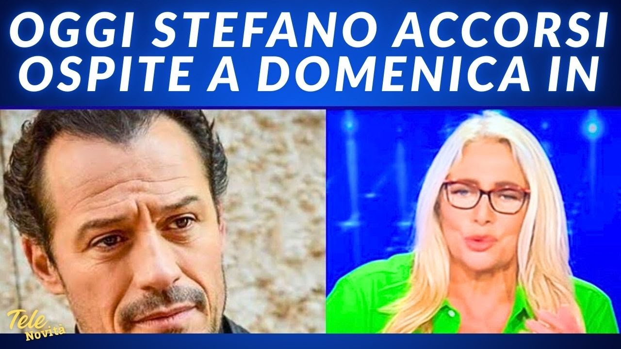 OGGI STEFANO ACCORSI OSPITE A DOMENICA IN #stefanoaccorsi #domenicain #maravenier