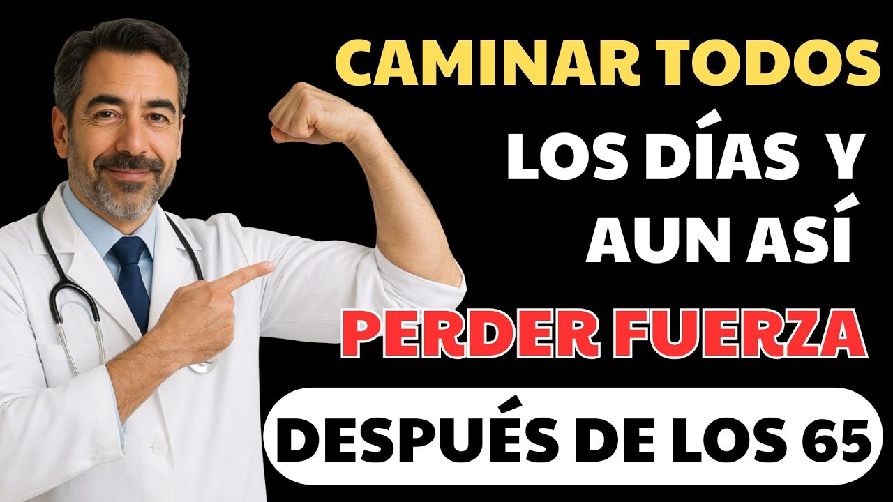 ¿Por qué tus piernas se debilitan después de los 65 aunque camines todos los días?