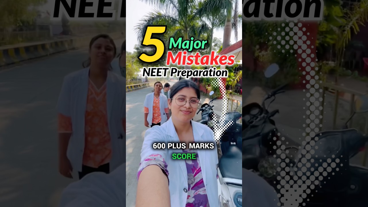 5 mistakes --&rarr; ❌600 marks❌ Avoid these in NEET 2026 #neet #aiims #shorts