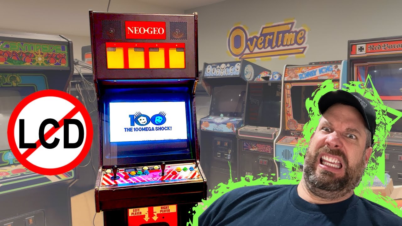 HELP! They stuck an LCD flatscreen in my Neo Geo big red 4-slot arcade cabinet! 😭 plus Puzzle Bobble