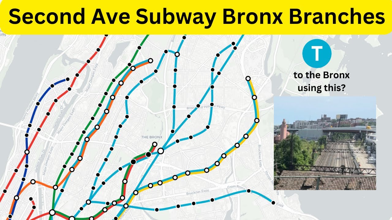 Second Ave Subway Bronx branches | Lines That Never Were