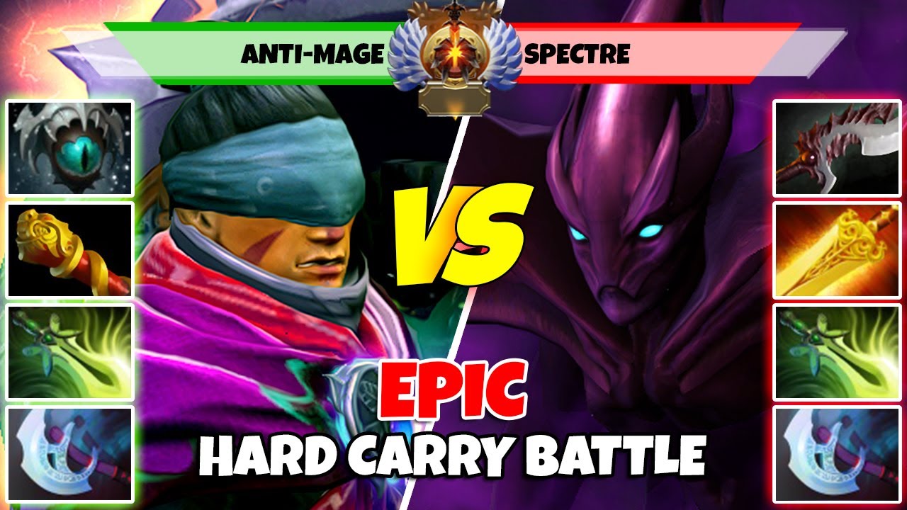 ANTI-MAGE (Carry) vs SPECTRE (Carry) - Epic Battle Of Immortal Rank Dota 2 Players - Z Dota 2