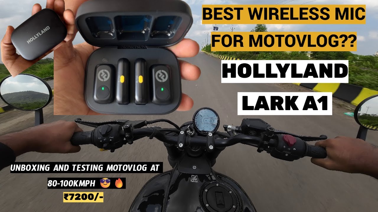 Bought a New HollyLand Lark A1😍| Unboxing and Motovlog Test | Best Wireless Mic For Moto Vlog ??🤔